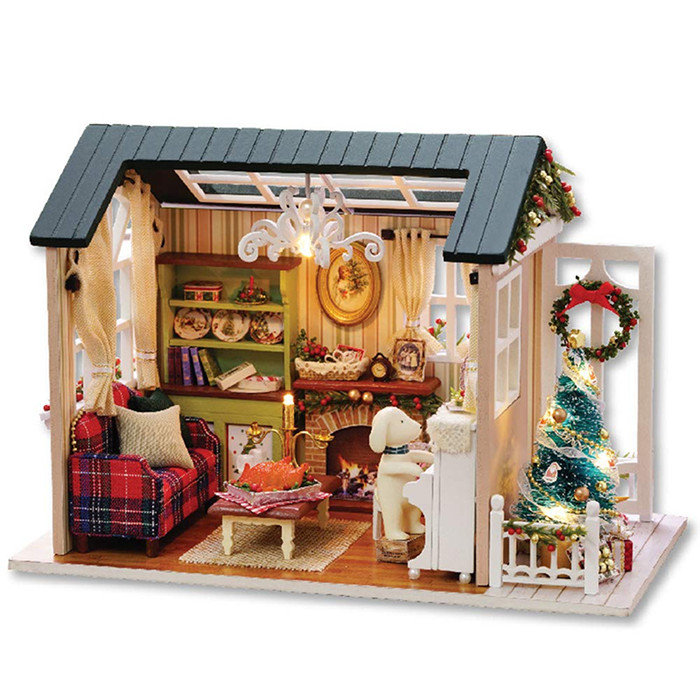 świąteczny domek dla lalek